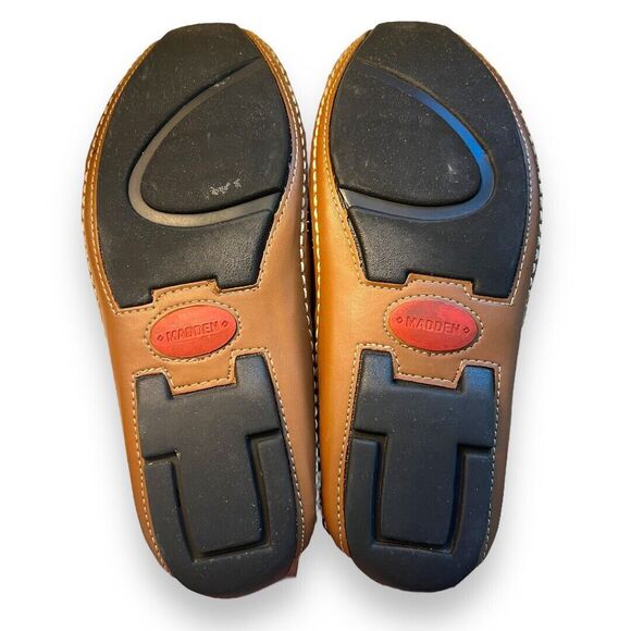 Madden Mens Driving Loafers Shoes Size 8 M Tan Slip on Casual - Picture 5 of 12